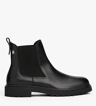 TOMMY HILFIGER LEATHER CLEATED BOOT Tommy Hilfiger
